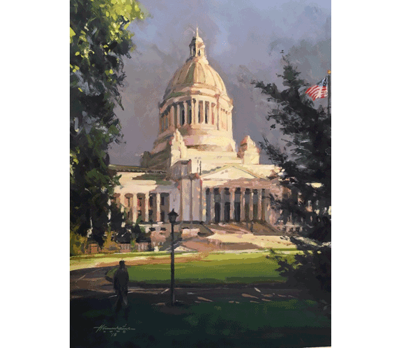 "Sunlit Capitol"  by John Hannukaine
